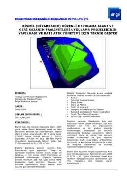 adapazarı katı atık projesi