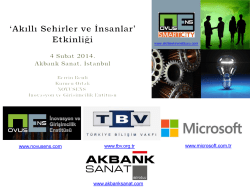 Akıllı Şehirler Enstit&uuml;s&uuml;