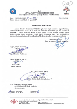 G&uuml;ndemin 99.Maddesi - Antalya Belediyesi