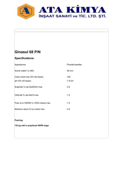 Ginasul 68 P/N - atakimya.com.tr