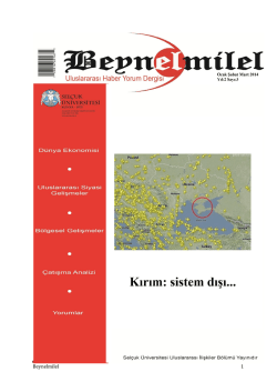 Beynelmilel 1 - Selçuk Üniversitesi