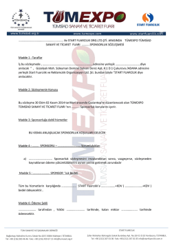 sponsorluk s&ouml;zleşmesi - Erzincan Ticaret ve Sanayi Odası