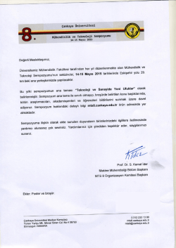 &Ccedil;ankaya &Uuml;niversitesi - Fen Bilimleri Enstit&uuml;s&uuml;