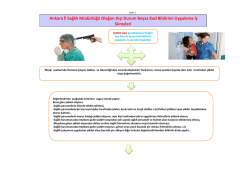 Ek-3 Olağan Dışı Durum Beyaz Kod Bildirimi İş Akış S&uuml;reci