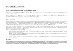 Mali Kontrol - KKTC Başbakanlık Avrupa Birliği Koordinasyon Merkezi