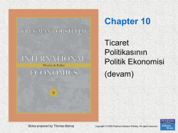 Chapter 10. The Political Economy of Trade Policy