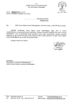 KORKUTELI KAYMAKAMLIĞI İl&ccedil;e Mini Eğitim M&uuml;d&uuml;rl&uuml;ğ&uuml;