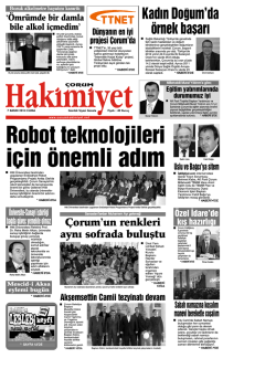 (7 kas\375m.qxd) - &Ccedil;orum Hakimiyet Gazetesi