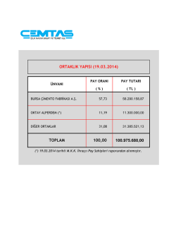 ortaklık yapısı