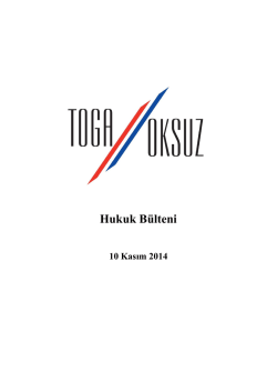 Hukuk B&uuml;lteni 10.11.2014