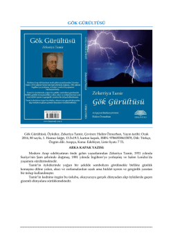 G&Ouml;K G&Uuml;R&Uuml;LT&Uuml;S&Uuml;