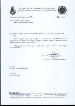 Tebliğ No-439 - İstanbul B&uuml;y&uuml;kşehir Belediyesi