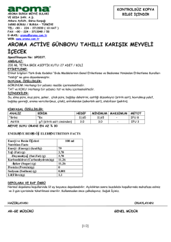 &Uuml;r&uuml;n Spesifikasyonu y&uuml;kle