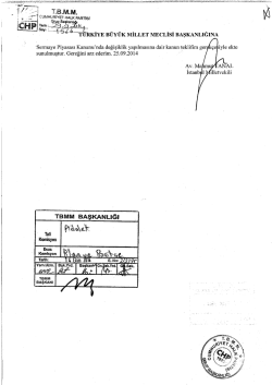 Kanun Teklifinin Metni - T&uuml;rkiye B&uuml;y&uuml;k Millet Meclisi
