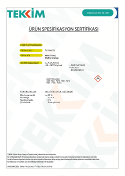 T E M D&ouml;k&uuml;man Mass-108 &Uuml;R&Uuml;N SPESİFİKASYON