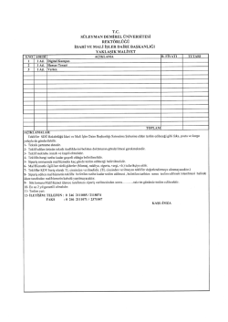 T.c. - S&uuml;leyman Demirel &Uuml;niversitesi