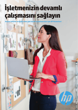 İşletmenizin devamlı &ccedil;alışmasını sağlayın