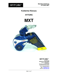 Kullanma Klavuzu HYTORC MXT