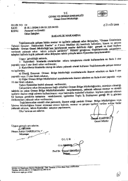 11 - Sakarya Orman B&ouml;lge M&uuml;d&uuml;rl&uuml;ğ&uuml;