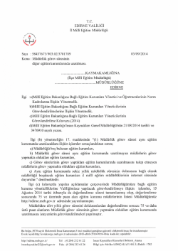 rc. EDİRNE vALILIĞı 11 Milli Eğitim M&uuml;d&uuml;rl&uuml;ğ&uuml;