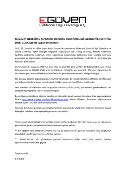 mevzuat nedeniyle yapılması zorunlu olan nitelikli - E