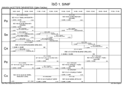 is&ouml; 1. sınıf - Hacettepe &Uuml;niversitesi