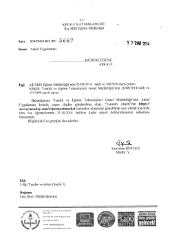 Anket Uygulaması - erzurum - aşkale il&ccedil;e mill&icirc; eğitim m&uuml;d&uuml;rl&uuml;ğ&uuml;