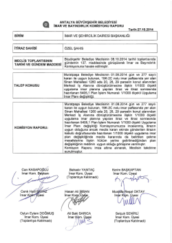 G&uuml;ndemin 55.Maddesi - Antalya Belediyesi