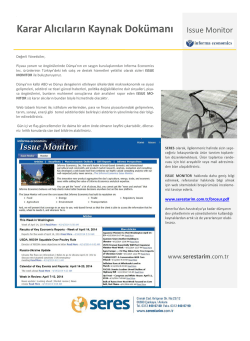 Karar Alıcıların Kaynak Dok&uuml;manı Issue Monitor
