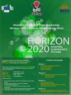 Uluslararası İşbirliği Daire Başkanlığı, Horizon