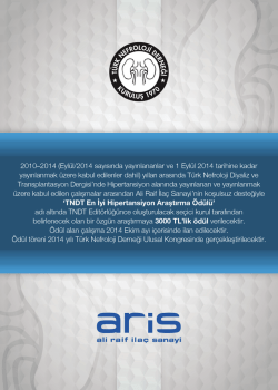 2010-2014 (Eyl&uuml;l/2014 sayısında yayınlananlar ve 1 Eyl&uuml;l 2014