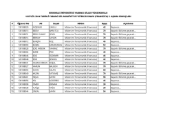 Fransızca - Yabancı Diller Y&uuml;ksekokulu