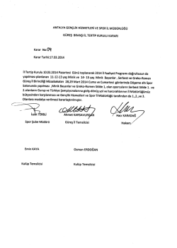 ANTALYA GEN&Ccedil;LİK HİZMETLERİ vE sPoR iL M&Uuml;D&Uuml;RL&Uuml;Ğ&Uuml;