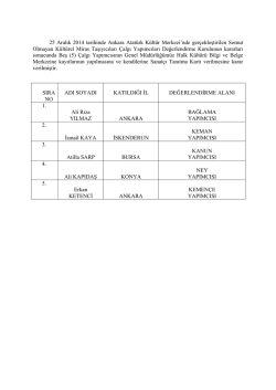 &ccedil;algı yapımcıları sonu&ccedil;ları