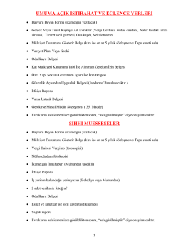 İşyeri A&ccedil;ma Ruhsatı İ&ccedil;in İstenen Belgeler