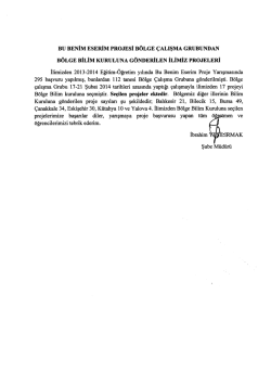 M&uuml;d&uuml;rl&uuml;ğ&uuml;m&uuml;z&uuml;n konu ile ilgili yazı ve BBE Proje listesi i&ccedil;in tıklayınız.