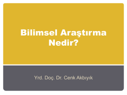 Nitel Paradigma ve Nitel Veri Toplama Ara&ccedil;ları