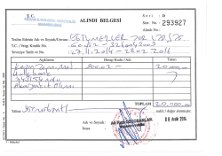 Kesin Teminat Alındı Makbuzu (Eğilmez Petrol)