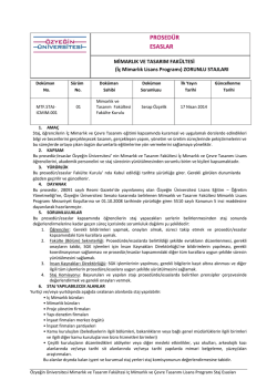 Staj Esaları/Prosed&uuml;rleri