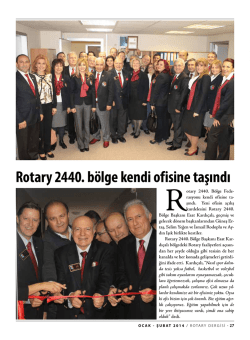 Rotary 2440. b&ouml;lge kendi ofisine taşındı