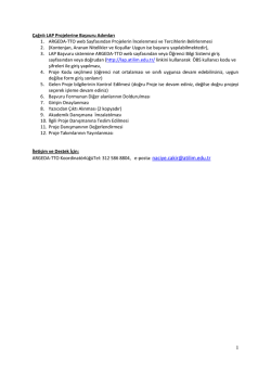 Lisans Araştırma Projeleri (LAP) Programı &Uuml;niversitemizde lisans