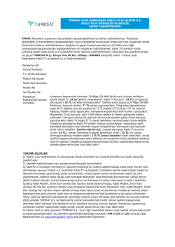 Kampanya Taahh&uuml;tnamesi