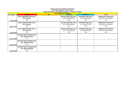 Ders Saatleri Pazartesi Salı &Ccedil;arşamba Perşembe Cuma 17:40