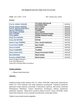 26.11.2014 - İstanbul Tıp Fak&uuml;ltesi