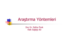 Araştırma Y&ouml;ntemleri