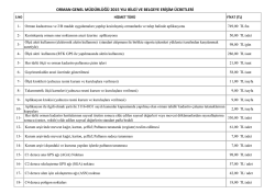 Bilgi ve Belgeye Erişim &Uuml;cretleri