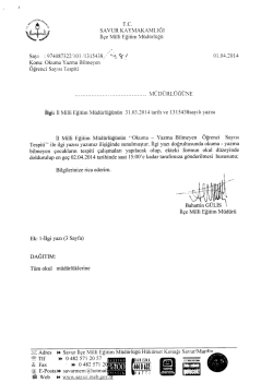 okuma Yazma Bİlmeyen &Ouml;ğrenci Sayısının tespiti