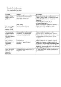 Sorumlu &Ouml;ğretim Elemanları: Yrd. Do&ccedil;. Dr. Dilek - E