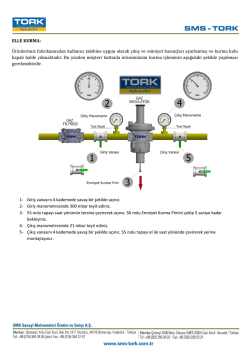 Doğalgaz Reg&uuml;lat&ouml;r&uuml; kullanım ve montaj talimatı i&ccedil;in.... - Sms-Tork
