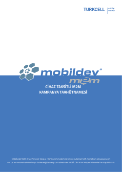 CİHAZ TAKSİTLİ M2M KAMPANYA TAAH&Uuml;TNAMESİ